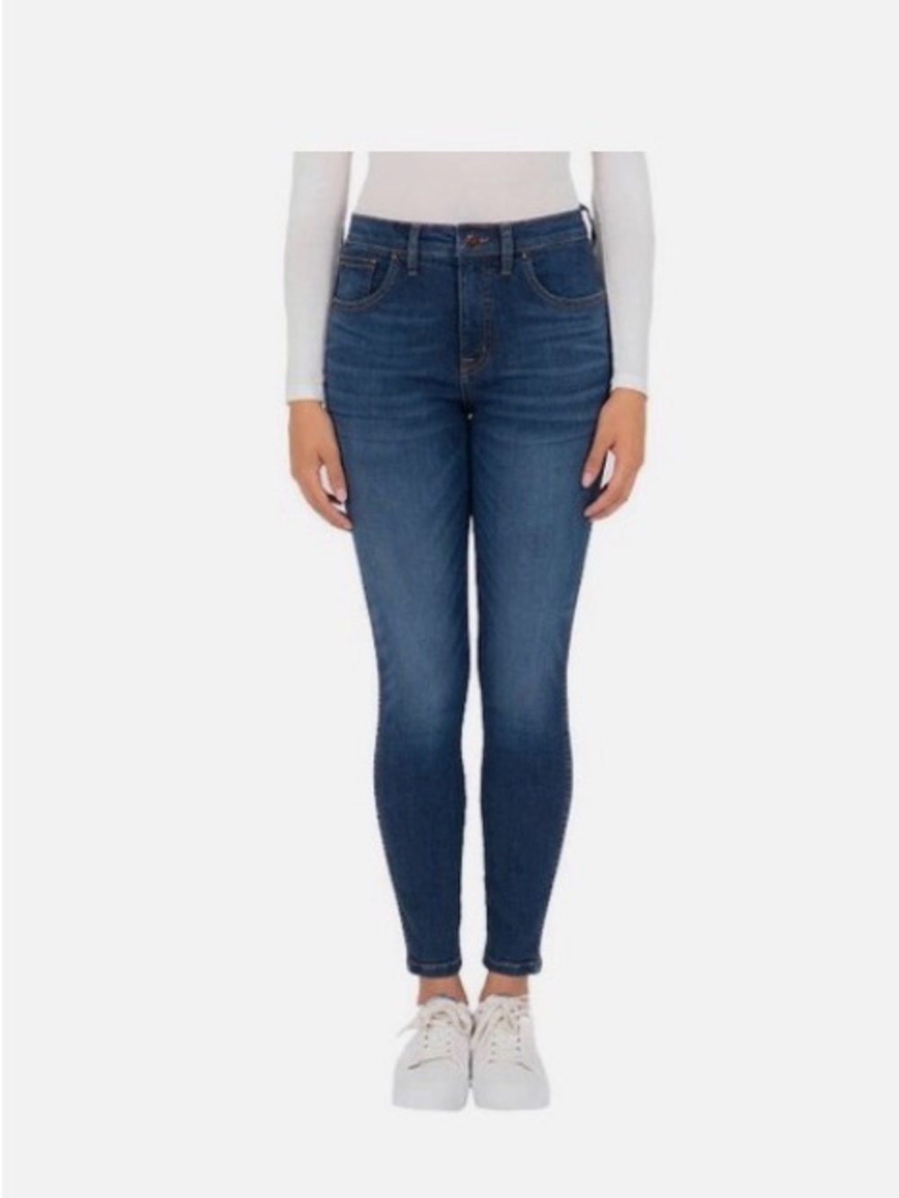 NWT KirklandClassic Women’s High-Rise Skinny Jeans in Dark Blue - Size 18